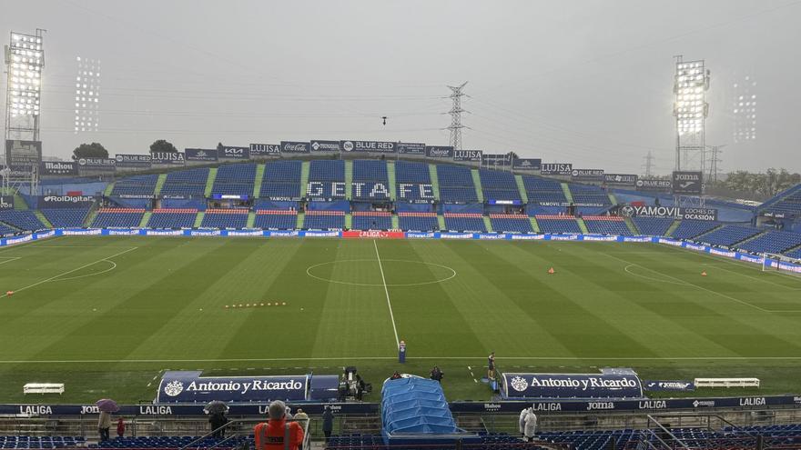 El estadio Coliseum, en la previa de la 31ª jornada que mide al Getafe contra la UD Las Palmas.