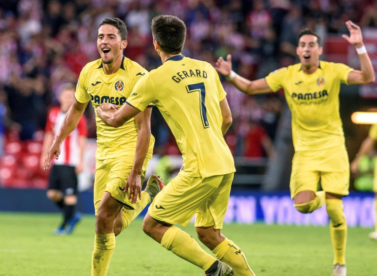 El castellonense Pablo Fornals marcó el primero del 0-3 en la última victoria del Villarreal en Bilbao en 2018.
