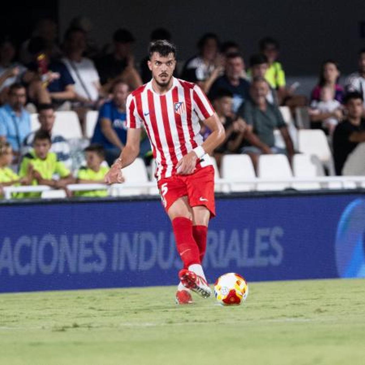 Puric, en un partido con el Atlético B.