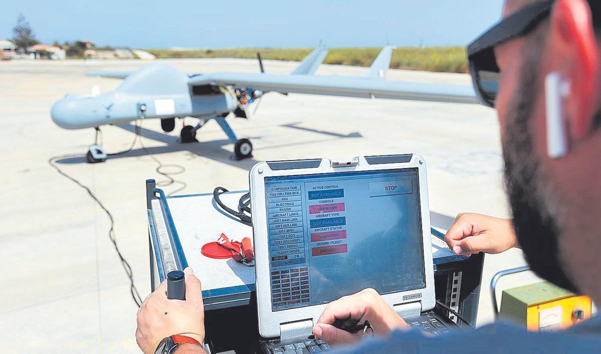 Pruebas con un dron Falco EVO de última generación.