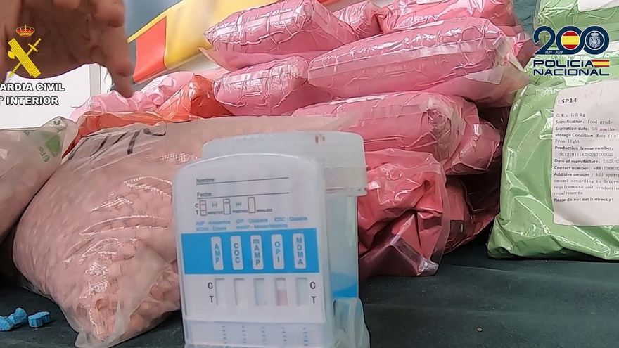 203 kilos de drogas sintéticas en una furgoneta en Guardamar