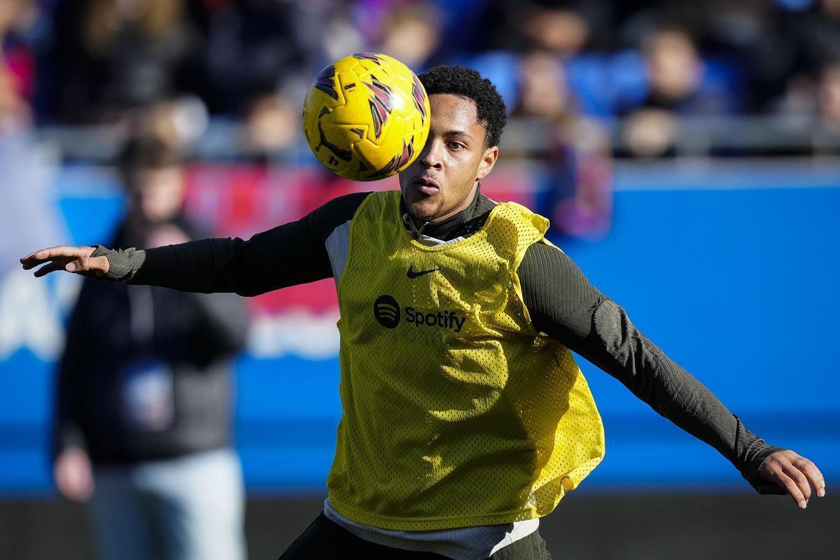 Vitor Roque, delantero que el FC Barcelona ha incorporado en la ventana invernal.