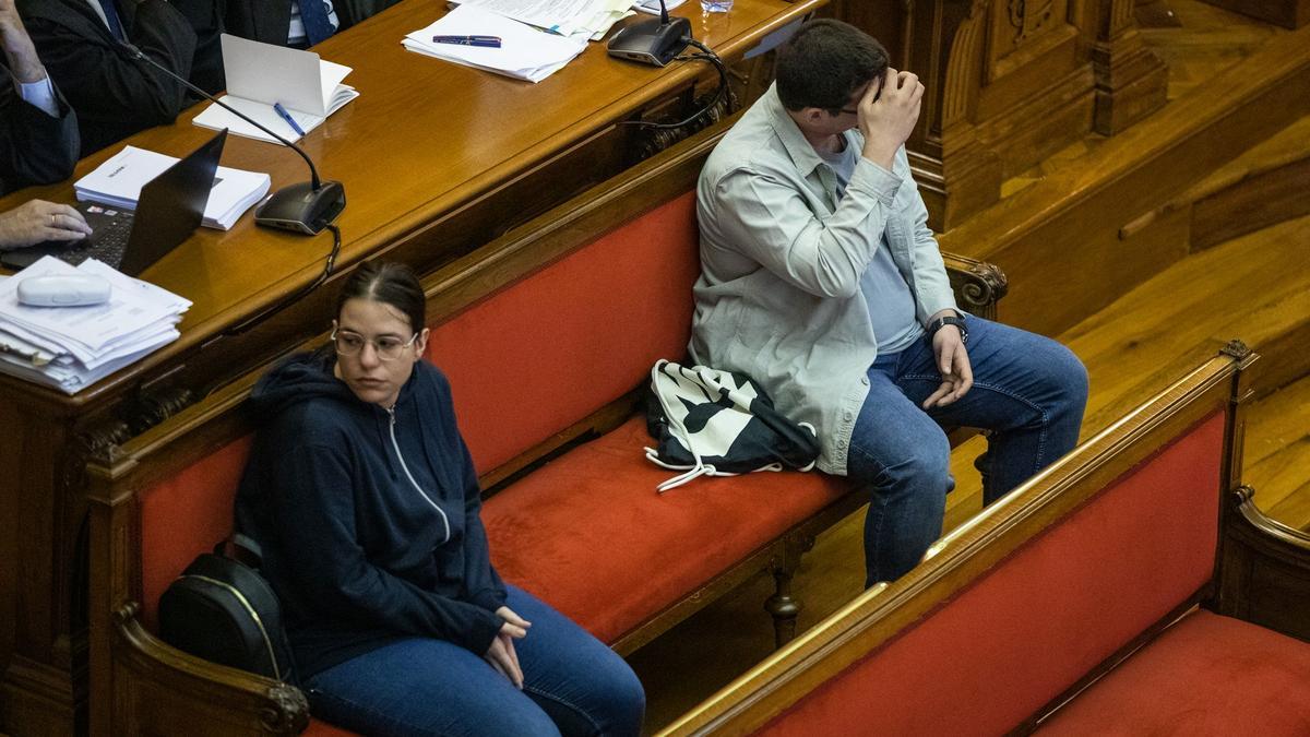 Alba Andreu, durante el juicio que se celebra en la Audiencia de Barcelona.