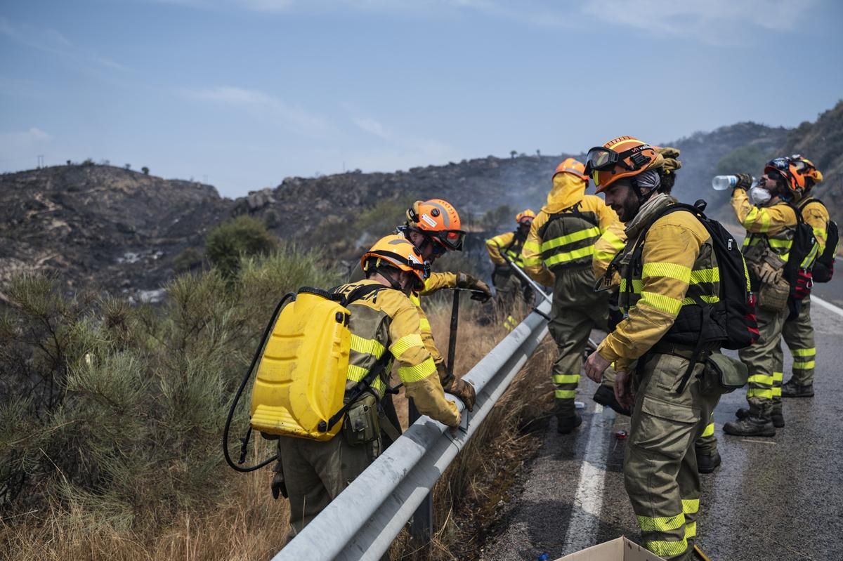 Fotogalería | Así ha sido el incendio forestal en Garrovillas de Alconetar
