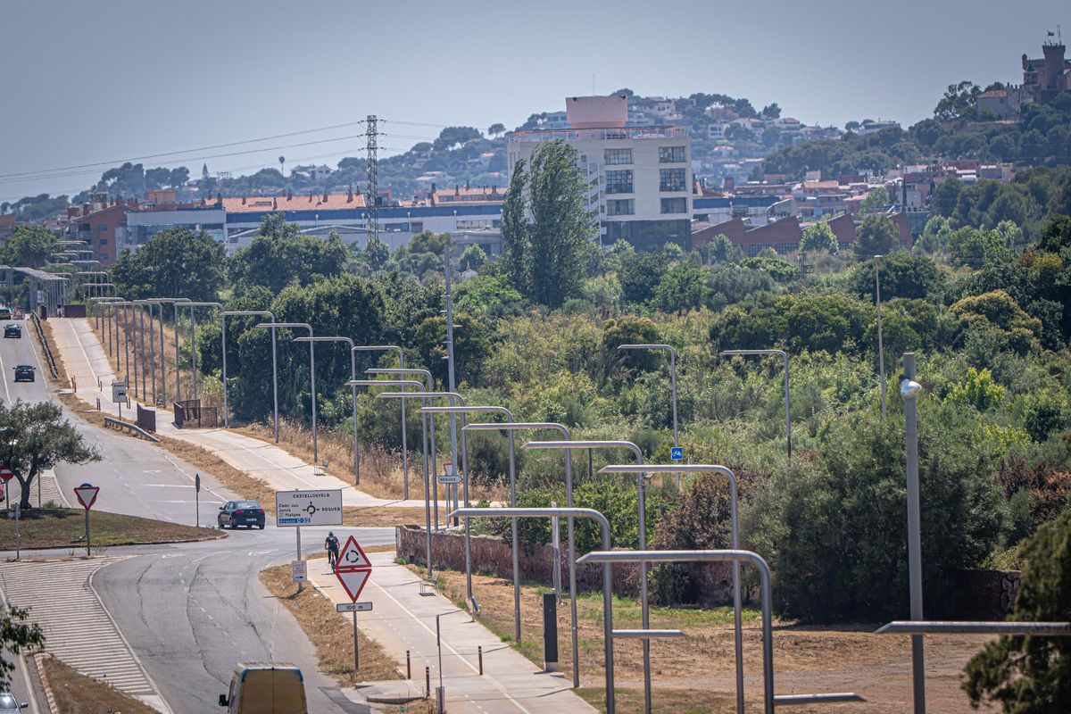 El ámbito donde se prevén los futuros barrios del Pla de Ponent de Gavà.