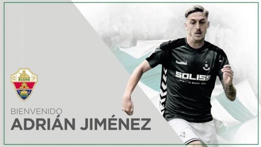 Adrián Jiménez, nuevo jugador del Elche CF