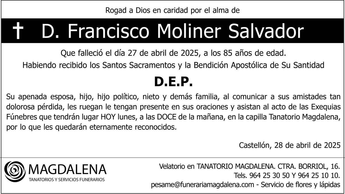 D. Francisco Moliner Salvador