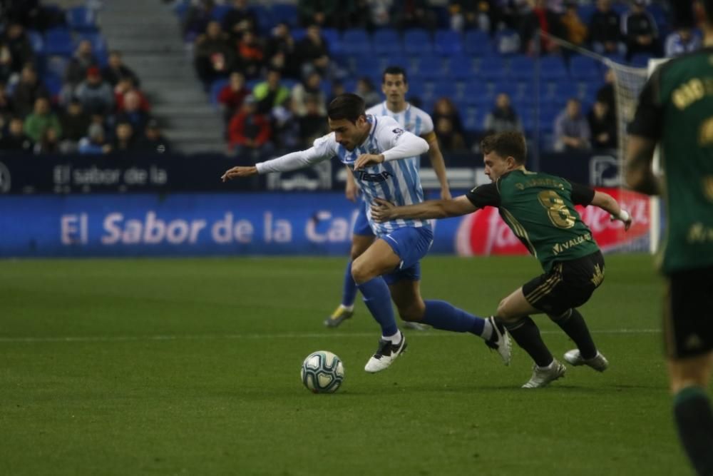 Partido del Málaga CF y la Ponferradina en La Rosaleda.