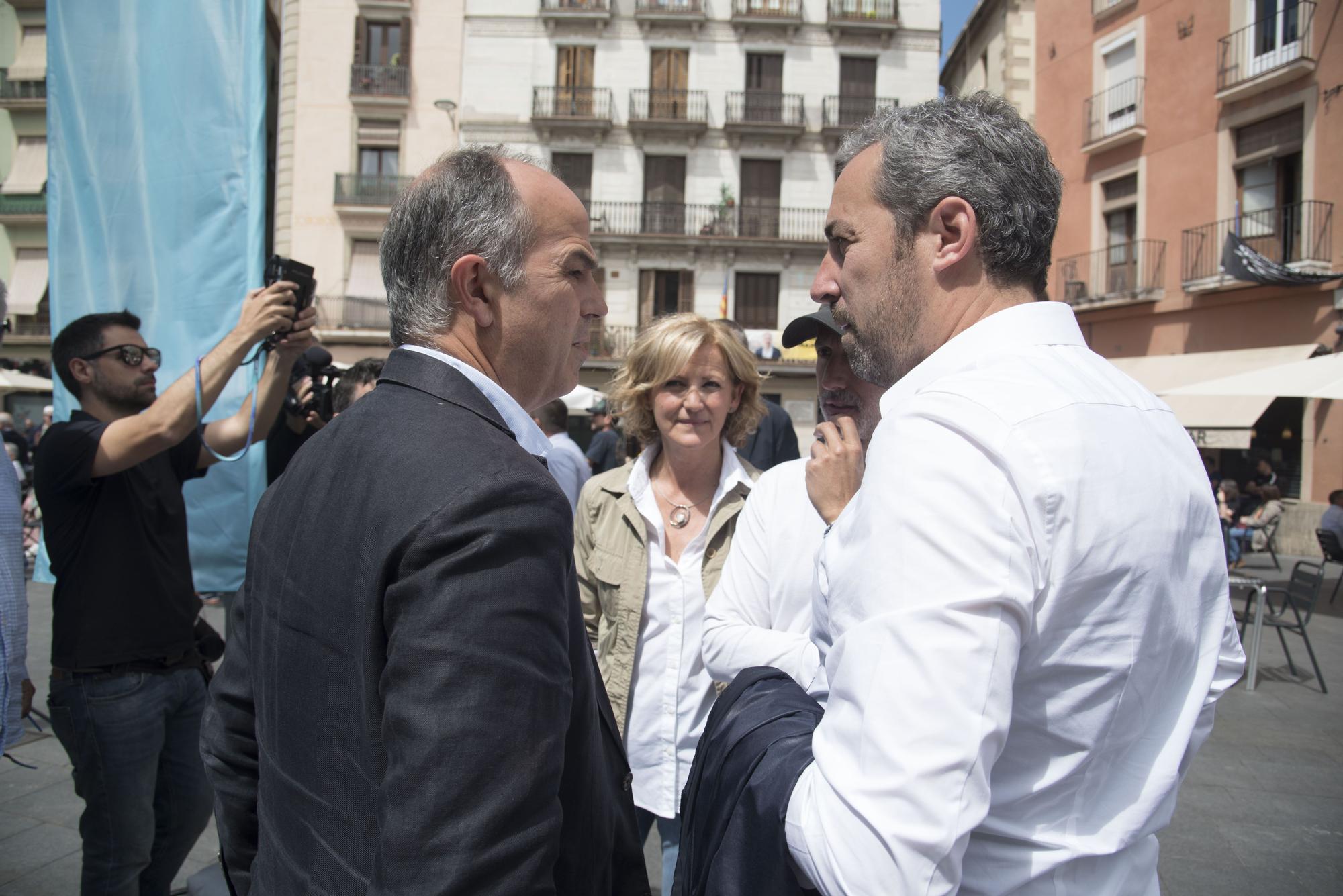 Acte central del candidat a l'alcaldia de Manresa de Junts, Ramon Bacardit