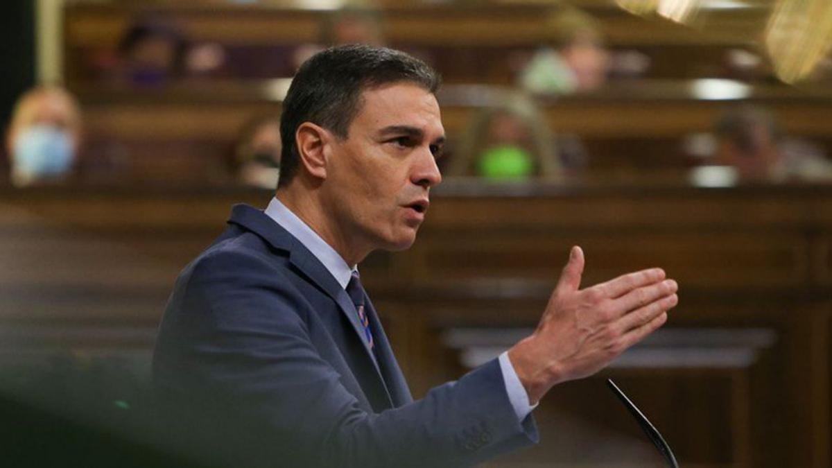 Pedro Sánchez al ple del Congrés dels Diputats