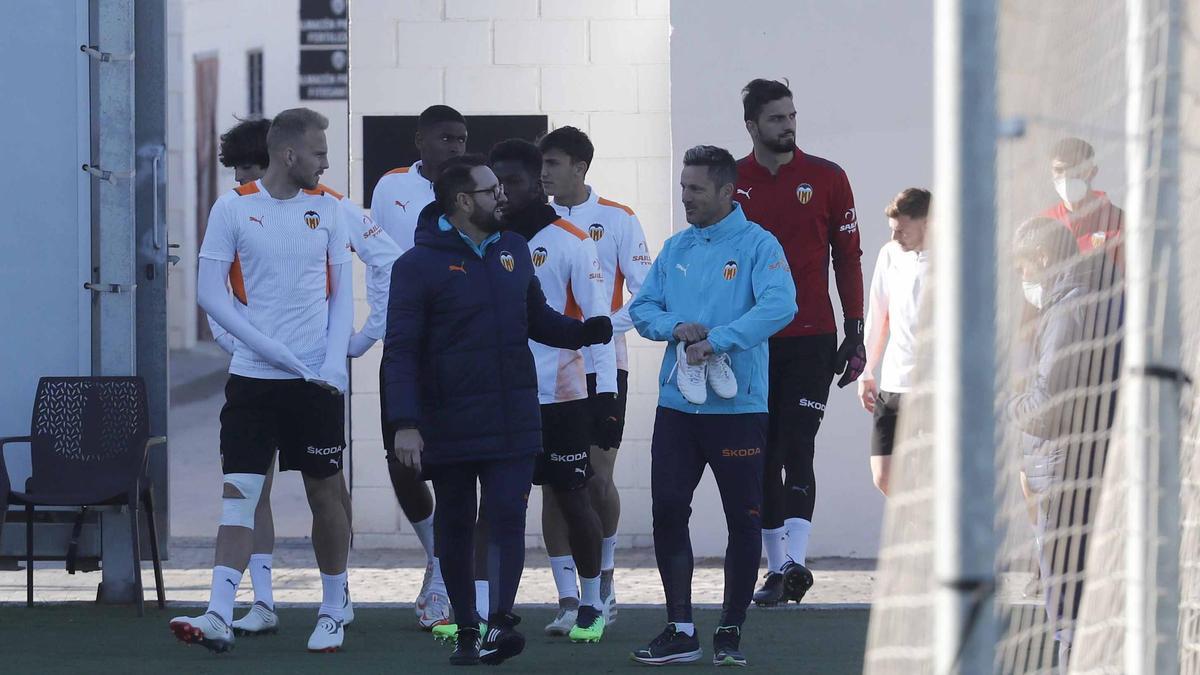 Entrenamiento previo al partido de Copa del Rey frente al Atletico Baleares