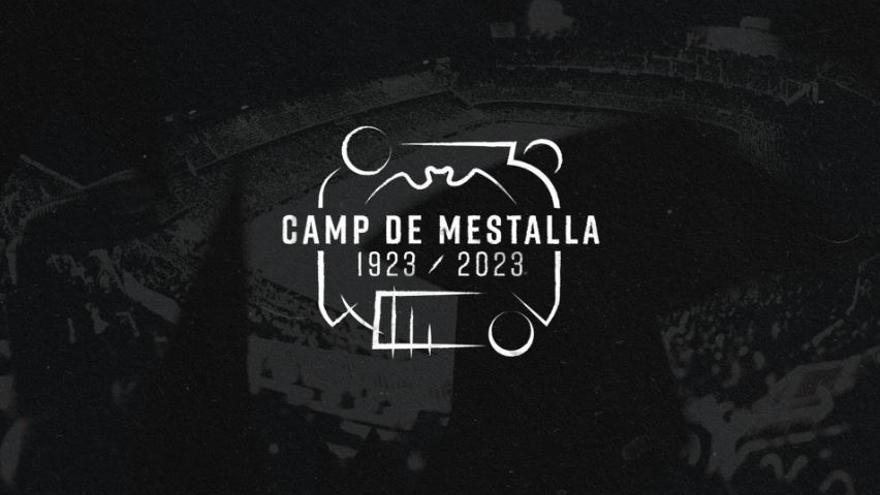 El logo conmemorativo del centenario de Mestalla