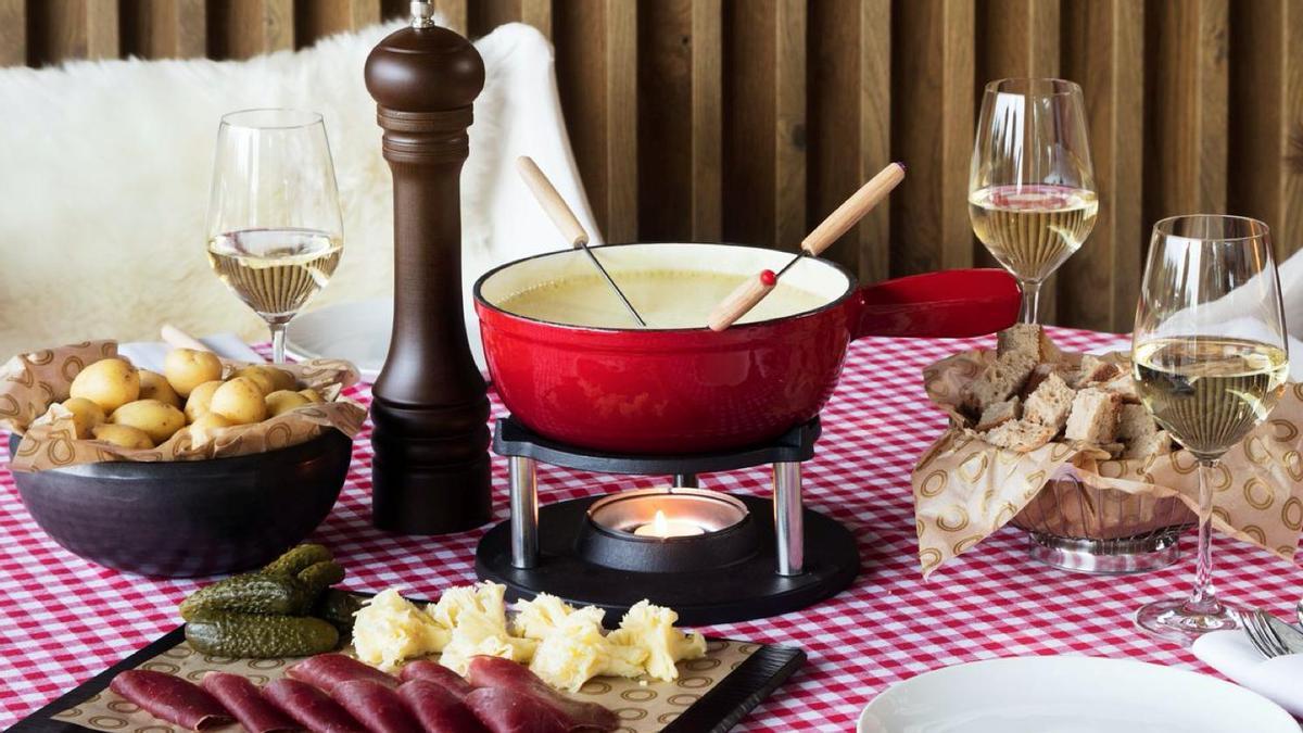 La 'fondue' de champán de la Mood Swiss Fondue Experience del Hotel The One Barcelona.