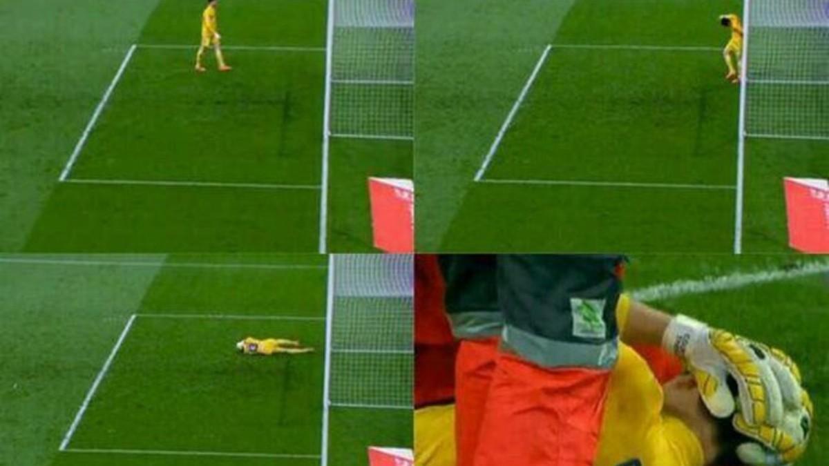 Courtois recibió un mecherazo en el Bernabéu cuando era jugador del Atlético