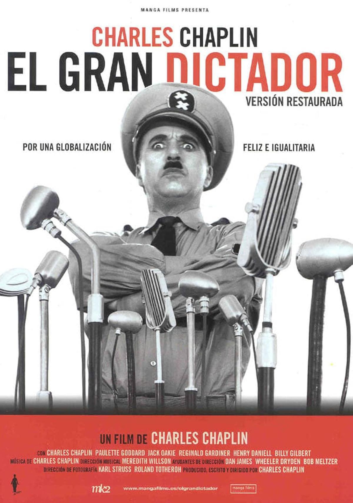 'El gran dictador ' (Charles Chaplin, 1940).