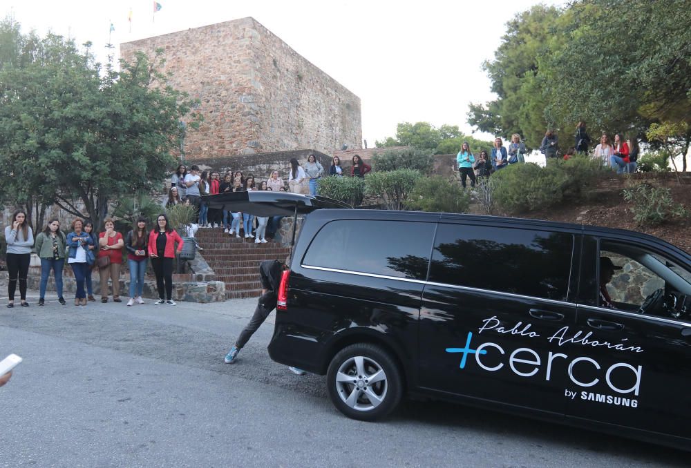 Los exteriores del Castillo de Gibralfaro minutos antes del inicio del concierto de Pablo Alborán.