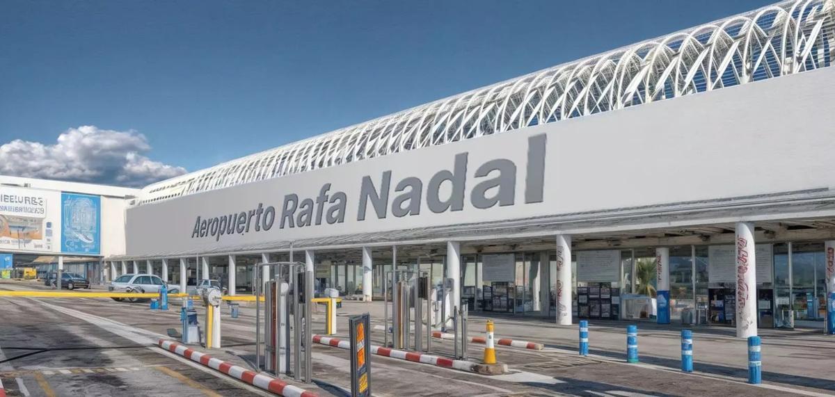 Eine Fotomontage, wie der Flughafen mit dem neuen Namen aussehen könnte.