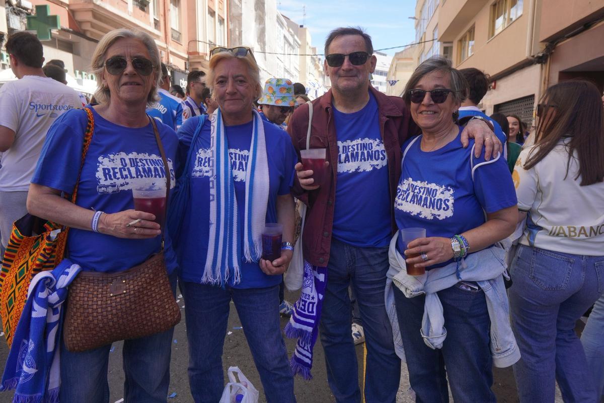 Así fue el ambiente en la calle San Juan y por toda A Coruña antes del Deportivo-Las Palmas