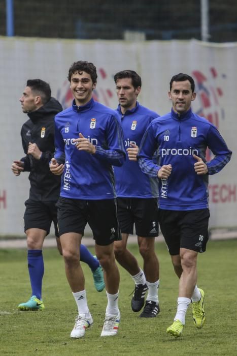 Entrenamiento del Real Oviedo.