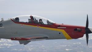 Segon vol en solitari a bord  del Pilatus PC-21