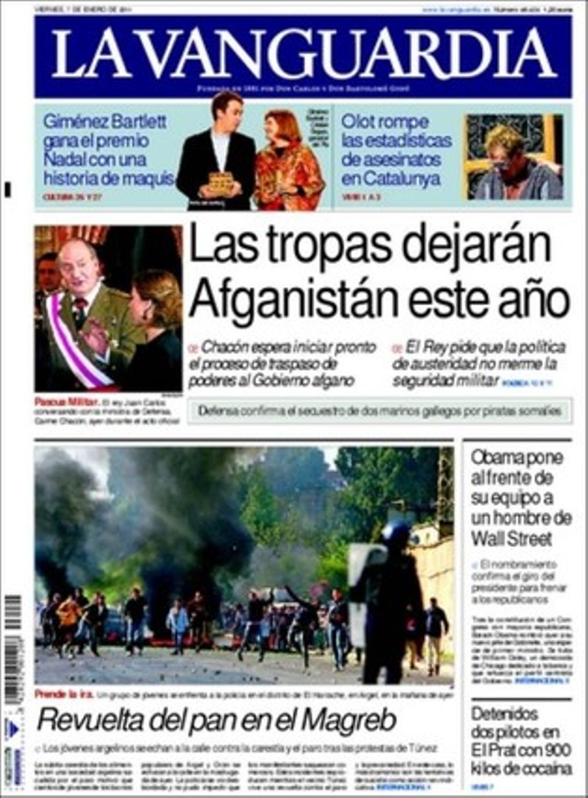 ’La Vanguardia’ també destaca que, segons els sondejos i malgrat la crisi, la majoria dels espanyols accepten que s’apugin els impostos per gastar més en sanitat i educació; a l’entrevista amb Dídac Ramírez, rector de la Universitat de la Barcelona: Sense recursos, Bolonya corre el risc de fracassar, i que la delegació de la Xina acaba la visita a Espanya satisfeta per haver reforçat la mútua confiança econòmica i comercial.