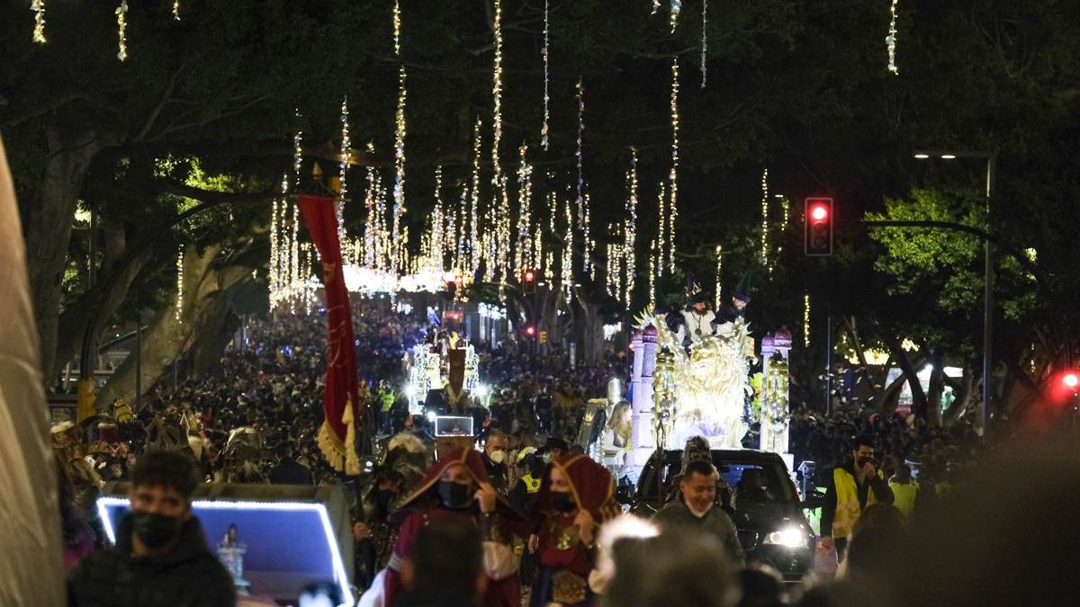 La Alameda Principal, atestada de público durante la cabalgata del pasado miércoles.