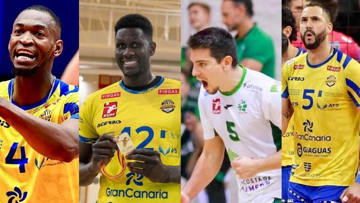 De izd. a dch.: Hélder Spencer, Jean Pascal, Paquillo Fernández y Osmany Juantorena.