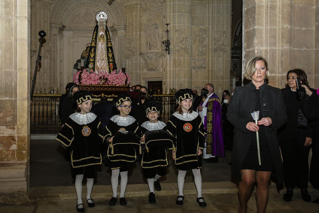 Semana Santa de Lorca 2022: Virgen de la Soledad del Paso Negro, iglesia y procesión