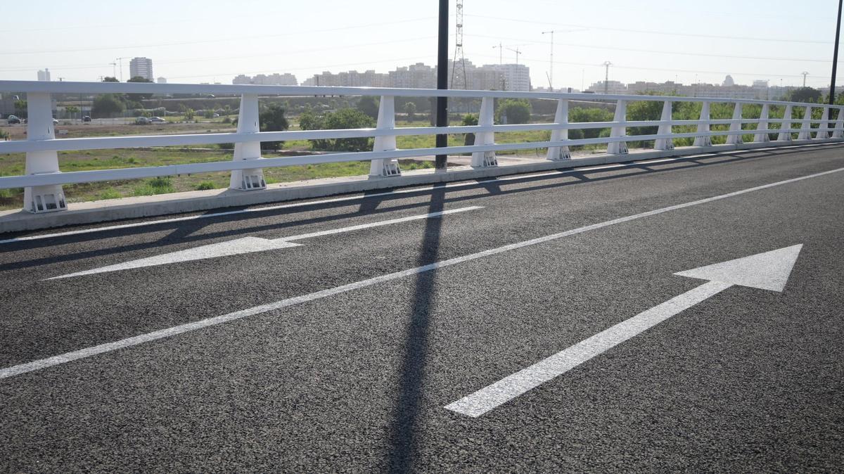 El nuevo puente de Faitanar en Quart.