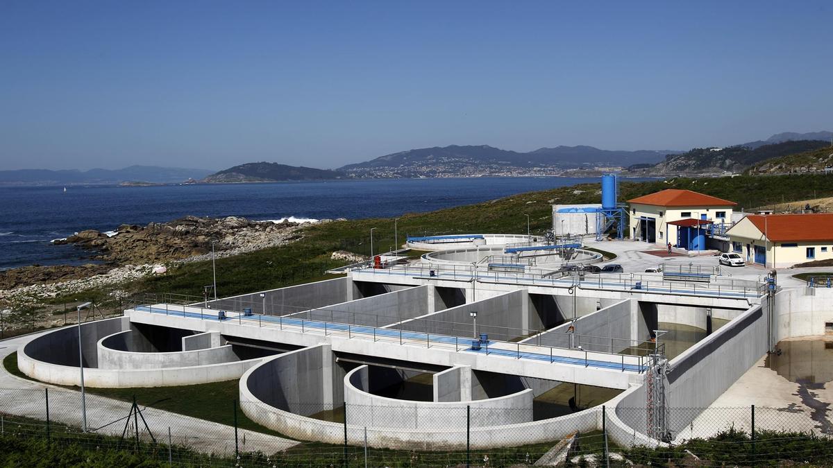 Depuradora de aguas residuales de Cabo Silleiro, en Baiona