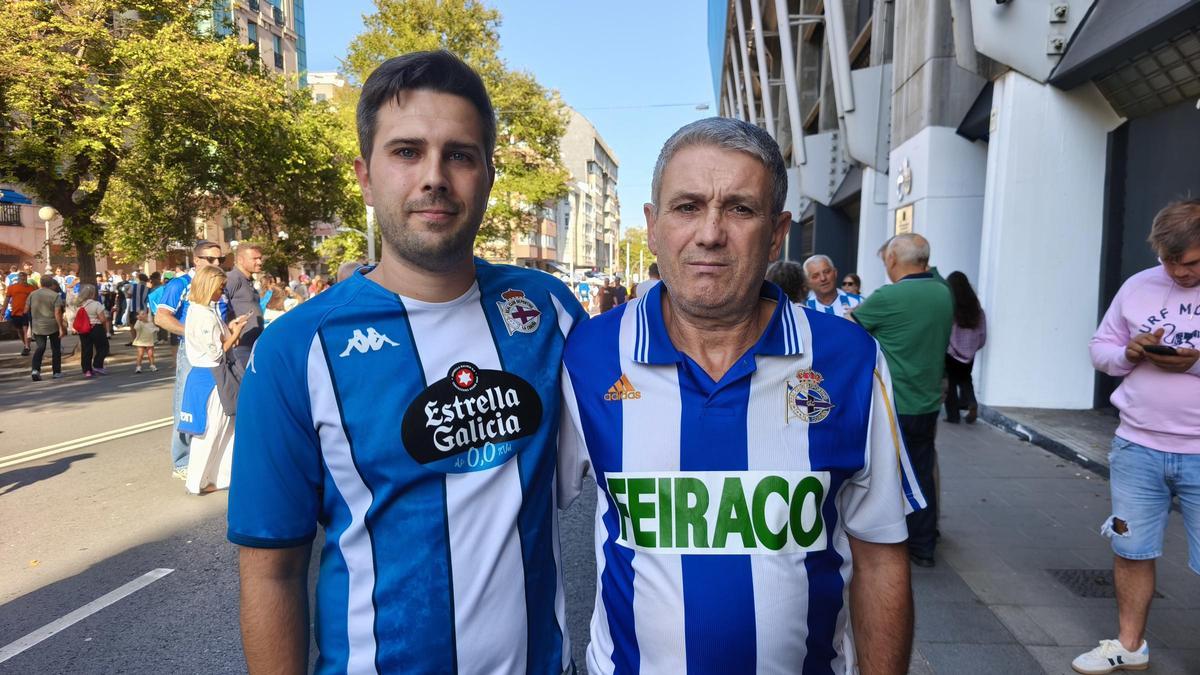 Aarón y su padre Plácido