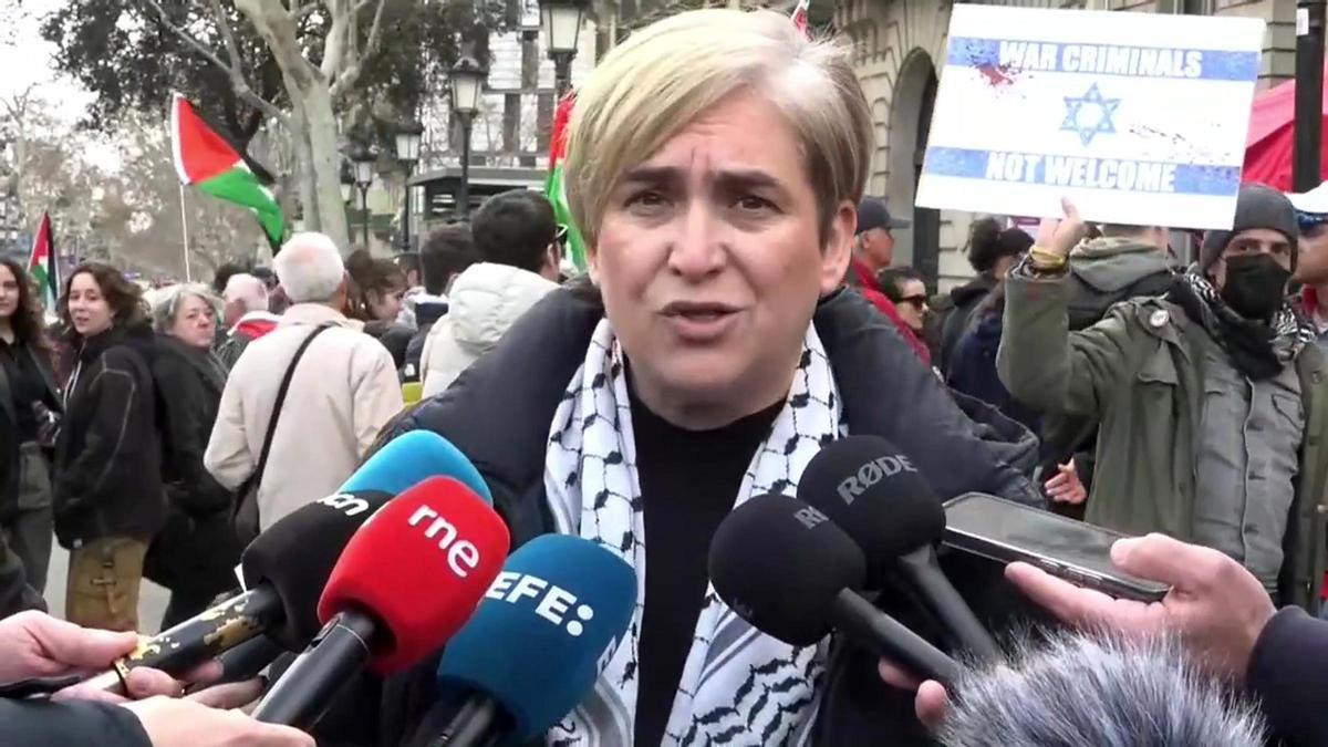 Ada Colau renuncia al Mobile World Congress por la presencia de la embajada de Israel
