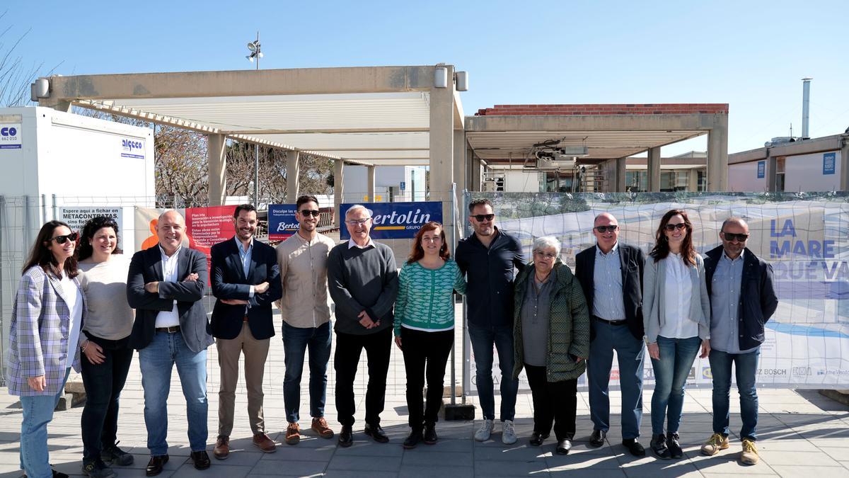 Las autoridades y los responsables de Asindown han visitado las obras.