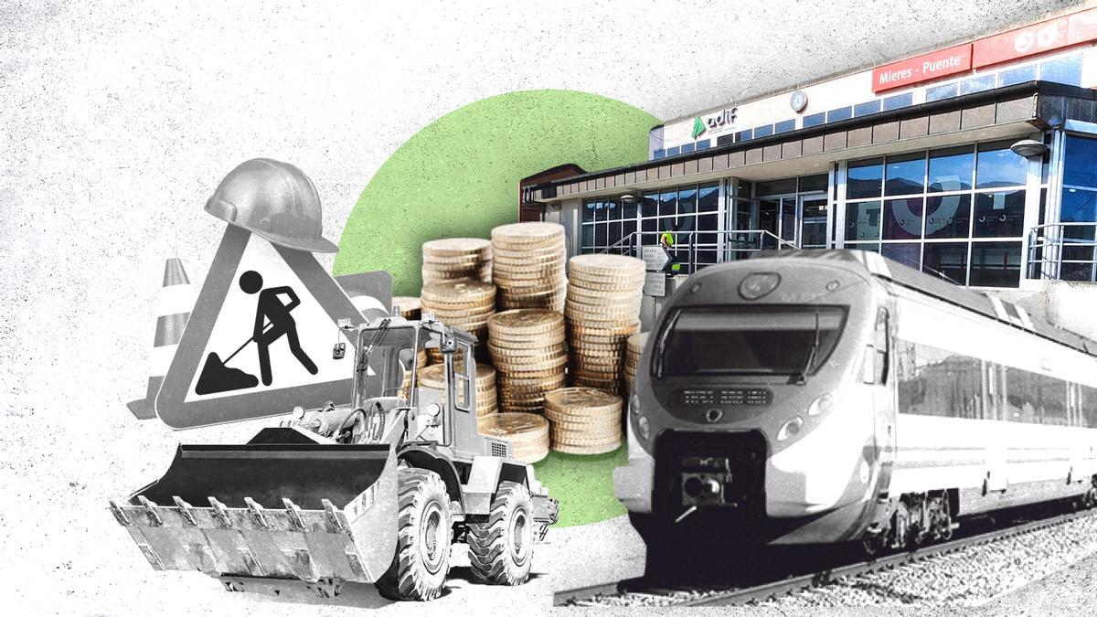 400 millones (y subiendo): lo que suman las obras pendientes ferroviarias en Asturias