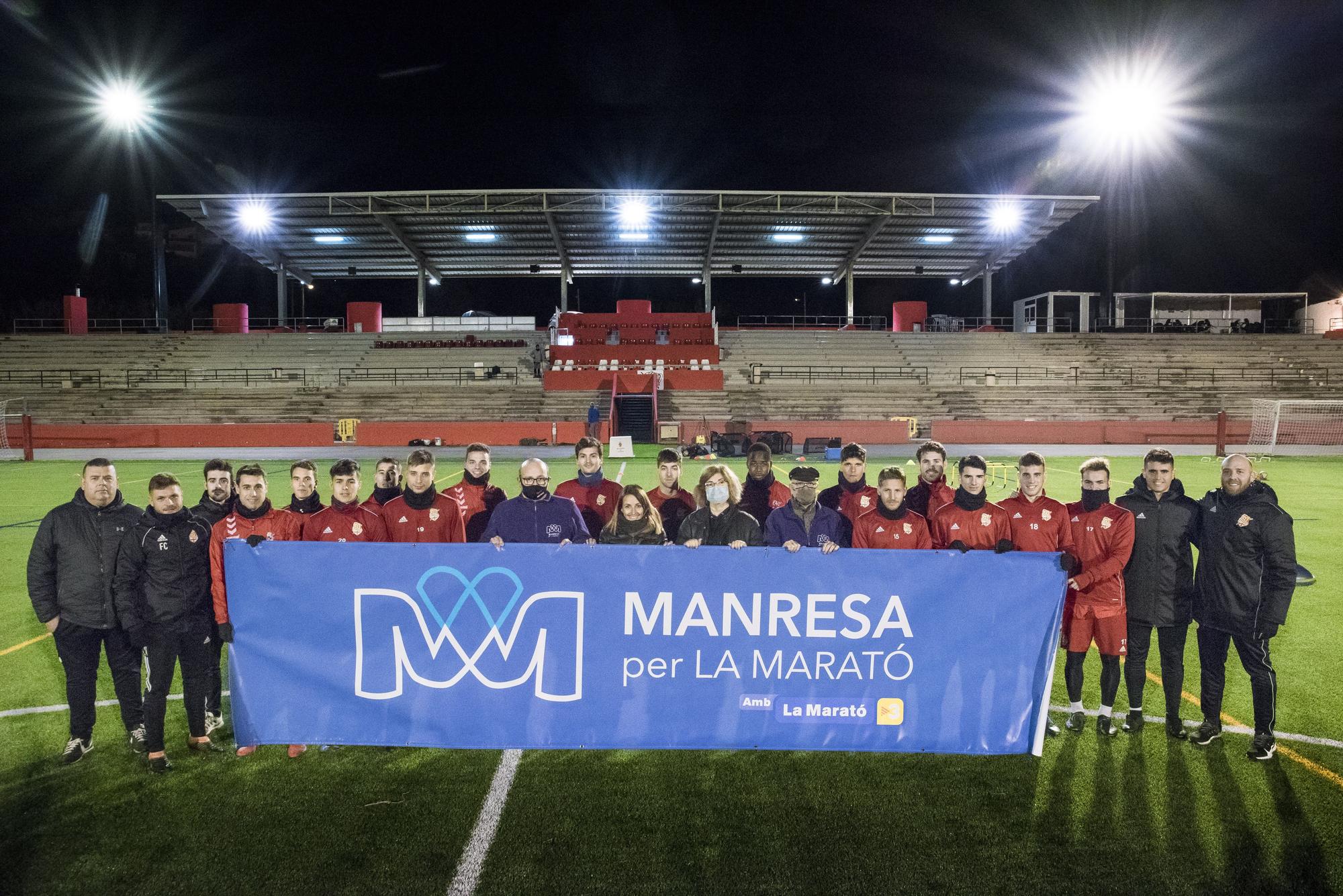 El CE Manresa estrena la gespa del Nou Estadi