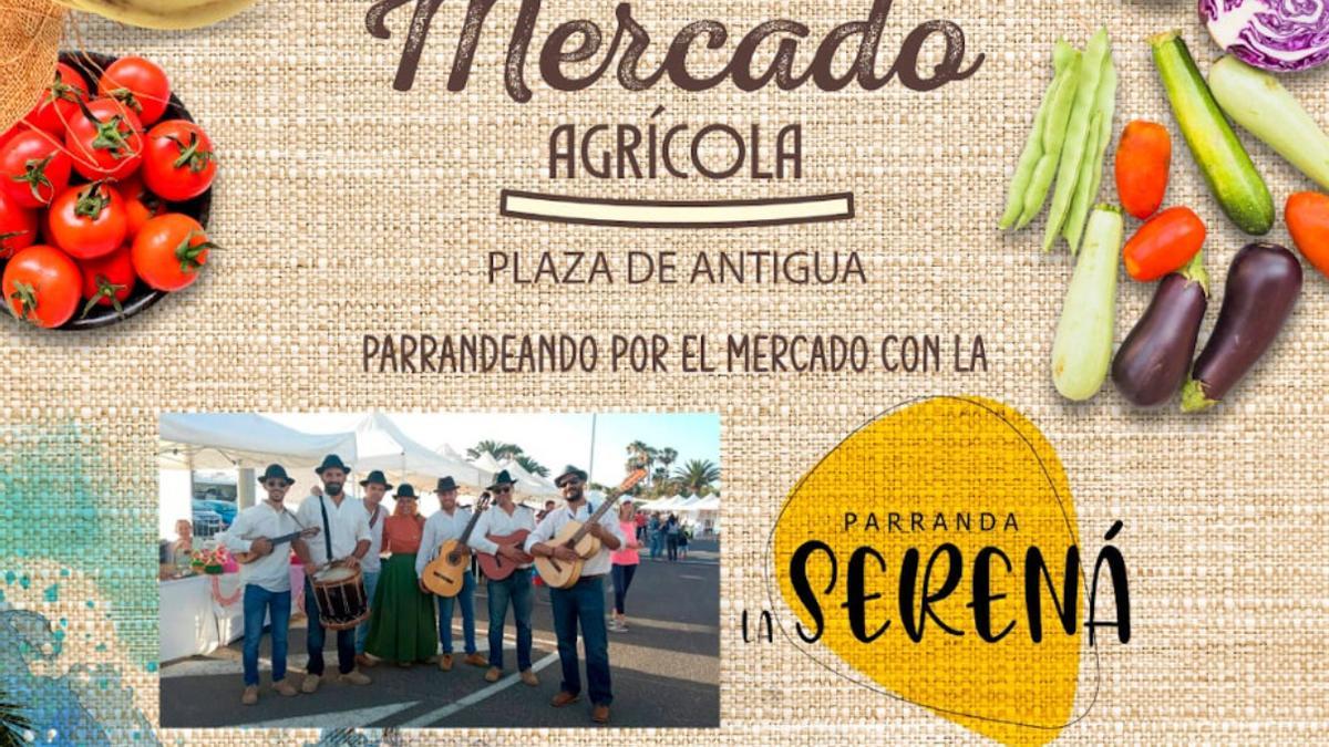 Mercado Agrícola en la plaza de Antigua este domingo