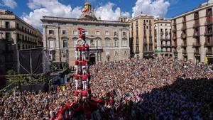 Diada Castellera de la Mercè 2023 con els Castellers de Barcelona, els Minyons de Terrassa y la Colla Joves Xiquets de Valls.