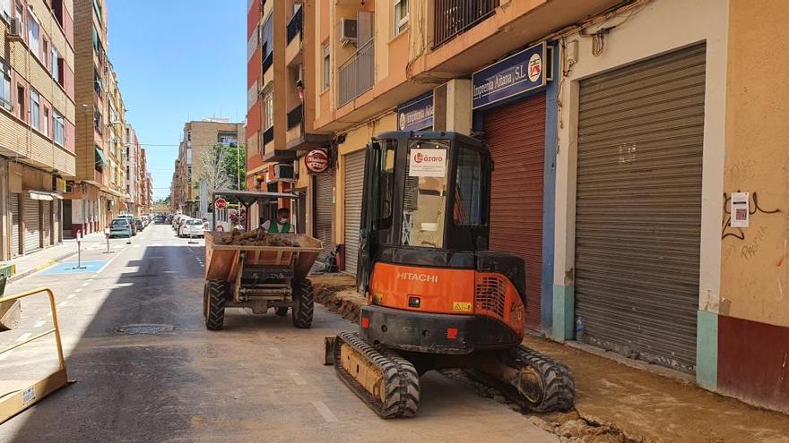 Se reanudan las obras de la calle Palleter en Benetússer