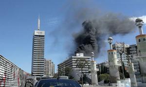 Extingit un incendi a lExpo Hotel que ha obligat a evacuar 300 persones
