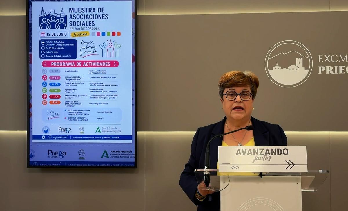 Mercedes Sillero, en la presentación del encuentro.