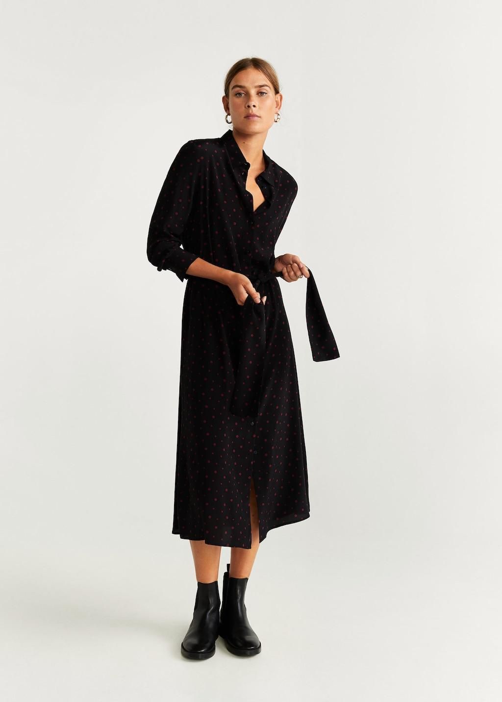 Vestido camisero de las rebajas de Mango