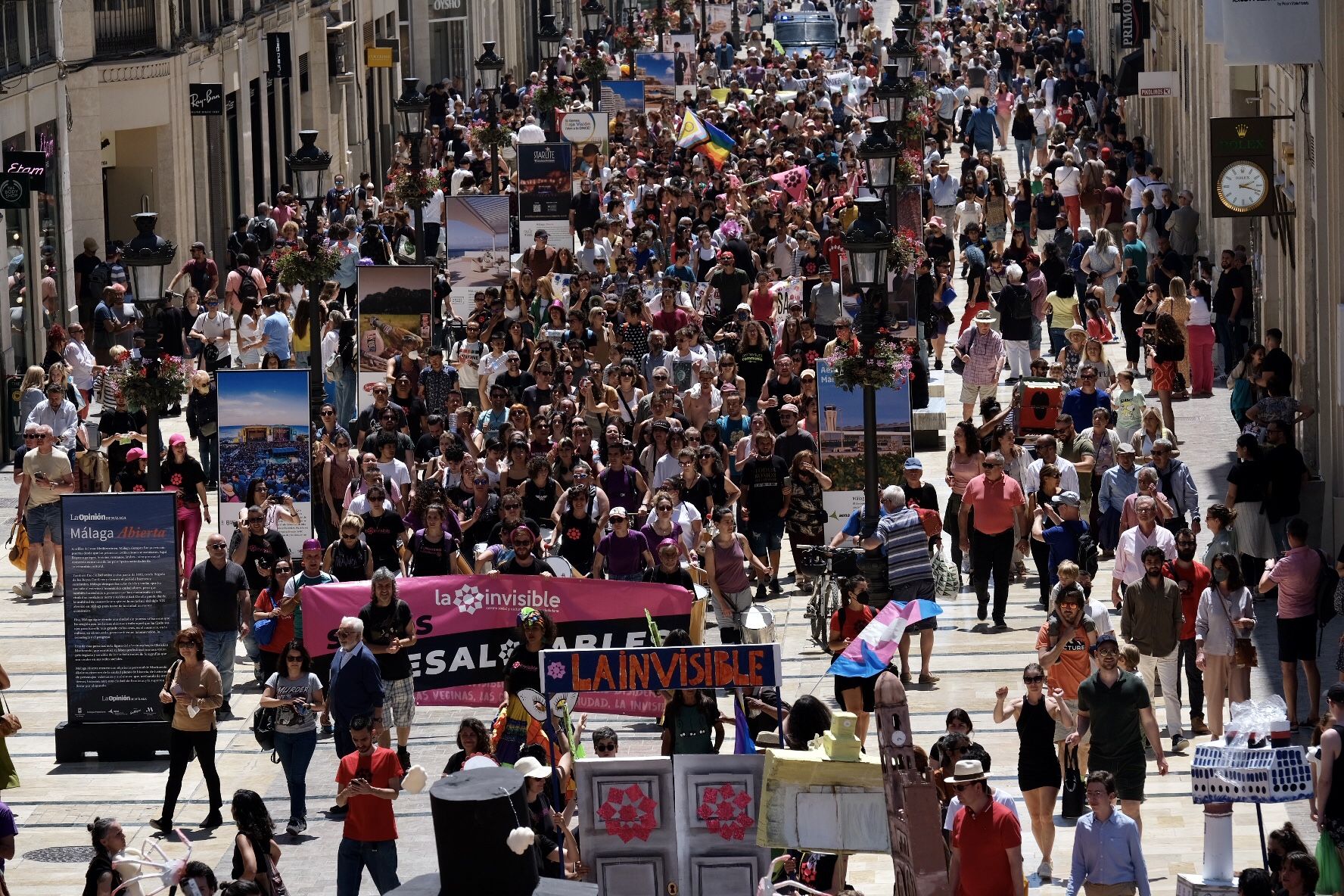 Manifestación de La Invisible contra su desalojo