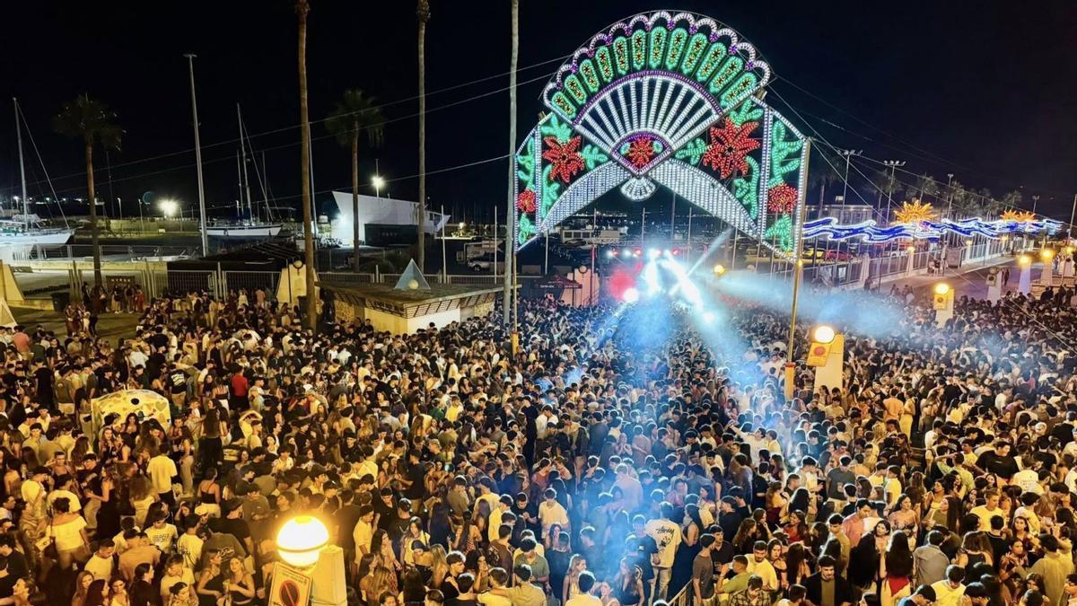 Una edición pasada de la Fiesta de la Urta en Rota