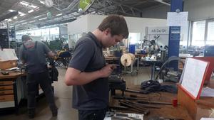 Taller de aprendizaje en la empresa de maquinaria agrícola Claas, en Marienfeld (Alemania).