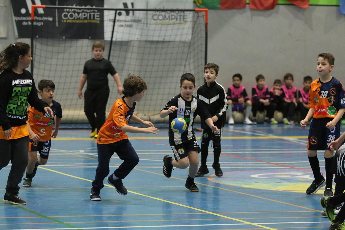 Imagen de un encuentro anterior en la Liga Promoción de Balonmano.