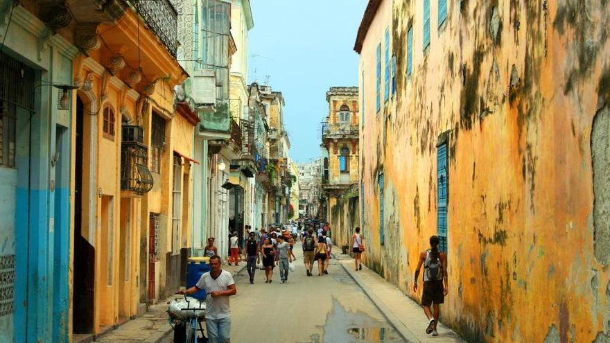 Vista d&#039;un dels carrers de l&#039;Havana.