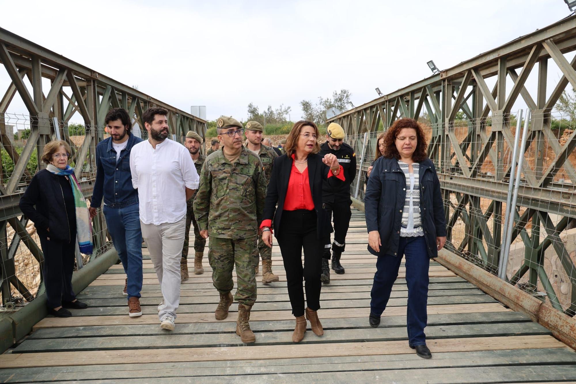 Loriguilla inaugura un nuevo puente provisional cinco meses después de la dana