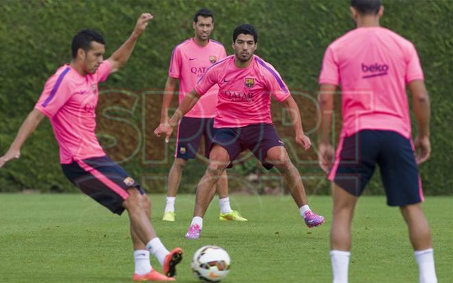 Las mejores imágenes del entrenamiento del Barça