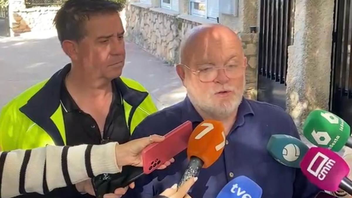 Pedro Antonio Ruiz, delegado de la Junta de Castilla-La Mancha, confirmando el hallazgo
