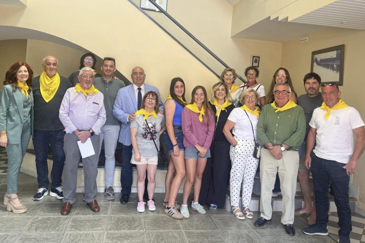 Pregoneros de las fiestas de San Antonio.